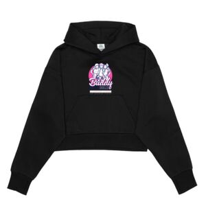 Cropped Drop Shoulder Pullover Hoodie Thumbnail