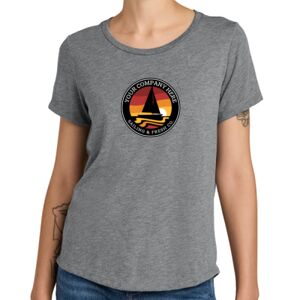 Women's Relaxed Tri Blend Scoop Neck Tee Thumbnail