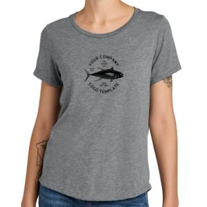Women's Relaxed Tri Blend Scoop Neck Tee Thumbnail