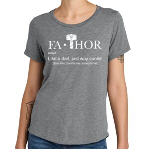 Women's Relaxed Tri Blend Scoop Neck Tee Thumbnail