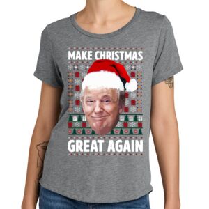 Women's Relaxed Tri Blend Scoop Neck Tee Thumbnail