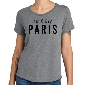 Women's Relaxed Tri Blend Scoop Neck Tee Thumbnail