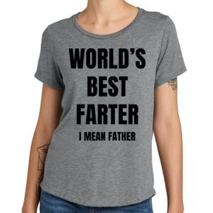 Women's Relaxed Tri Blend Scoop Neck Tee Thumbnail