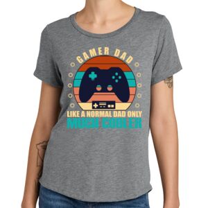 Women's Relaxed Tri Blend Scoop Neck Tee Thumbnail