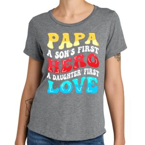 Women's Relaxed Tri Blend Scoop Neck Tee Thumbnail