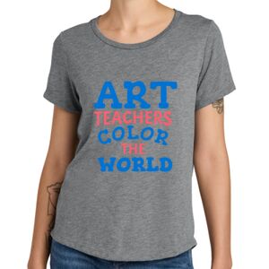 Women's Relaxed Tri Blend Scoop Neck Tee Thumbnail