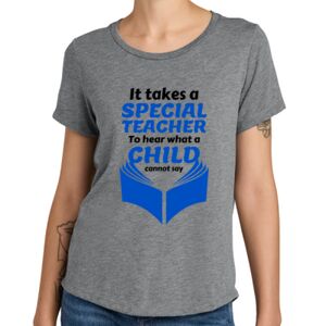 Women's Relaxed Tri Blend Scoop Neck Tee Thumbnail