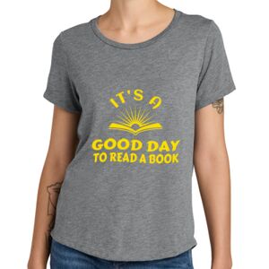 Women's Relaxed Tri Blend Scoop Neck Tee Thumbnail