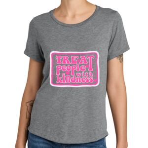 Women's Relaxed Tri Blend Scoop Neck Tee Thumbnail