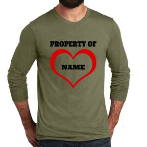 Unisex Tri Blend Long Sleeve Tee Thumbnail