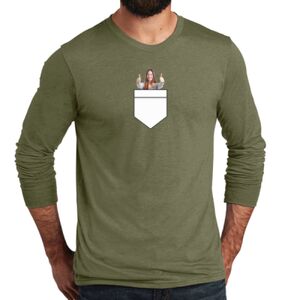 Unisex Tri Blend Long Sleeve Tee Thumbnail