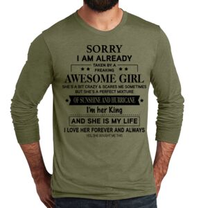 Unisex Tri Blend Long Sleeve Tee Thumbnail