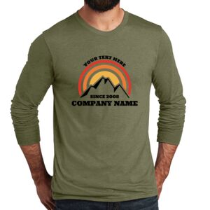 Unisex Tri Blend Long Sleeve Tee Thumbnail