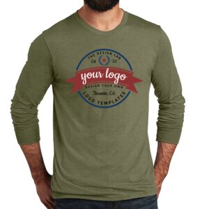 Unisex Tri Blend Long Sleeve Tee Thumbnail