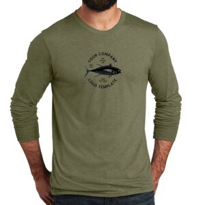 Unisex Tri Blend Long Sleeve Tee Thumbnail