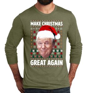 Unisex Tri Blend Long Sleeve Tee Thumbnail