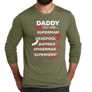 Unisex Tri Blend Long Sleeve Tee Thumbnail