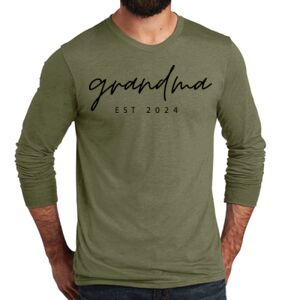 Unisex Tri Blend Long Sleeve Tee Thumbnail