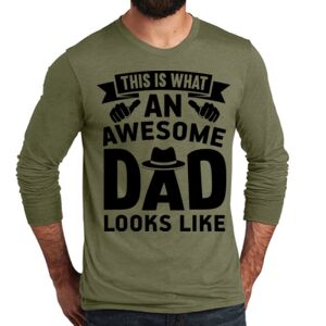 Unisex Tri Blend Long Sleeve Tee Thumbnail