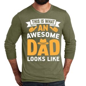 Unisex Tri Blend Long Sleeve Tee Thumbnail