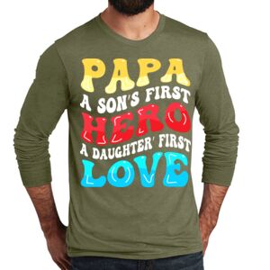 Unisex Tri Blend Long Sleeve Tee Thumbnail